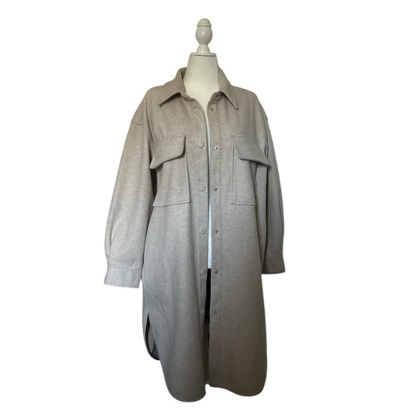 H&M long shirt jacket - Picture 2 of 6